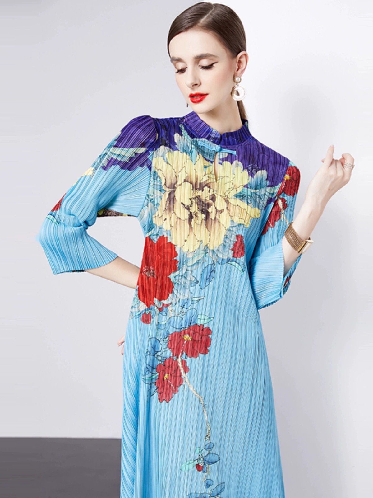 I want it I buy it miyaki floral dress CD867 images